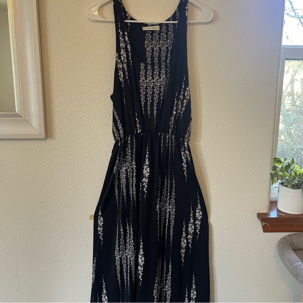 Jon & Anna Black & White Floral Maxi Dress
